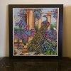 Embroidered-Pictures-Needlework-handmade"Peacock in Spring Garde